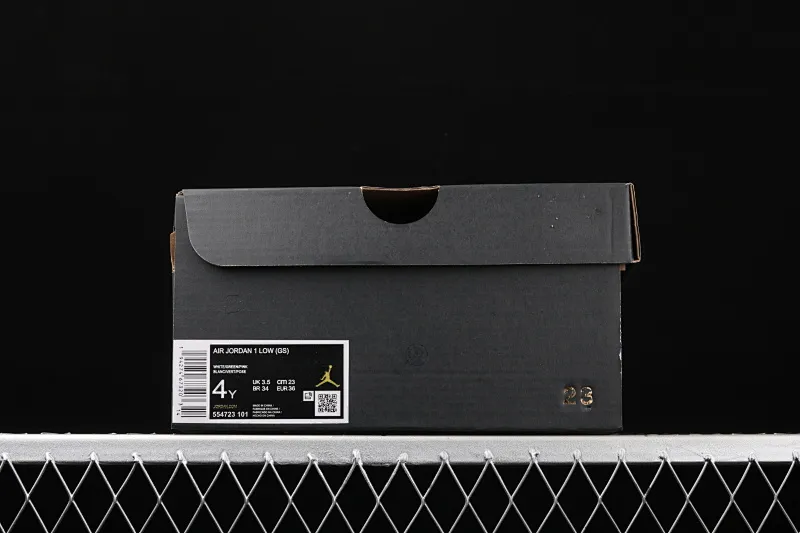 All categories Air Jordan Jordan series basketball shoes Air Jordan 1 Low Air Jordan 1 Low GS "Pink" AJ1 Joe 1 low top pink and white 554723-101